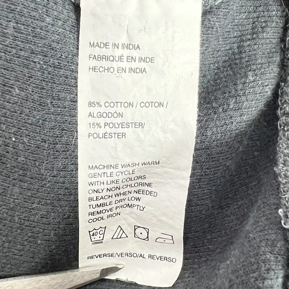 Van Heusen Flex Mens Pullover Sweater Gray 1/4 Zip Mock Neck Size Large - Picture 4 of 4